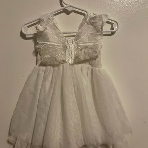 Nicole Miller white butterfly dress